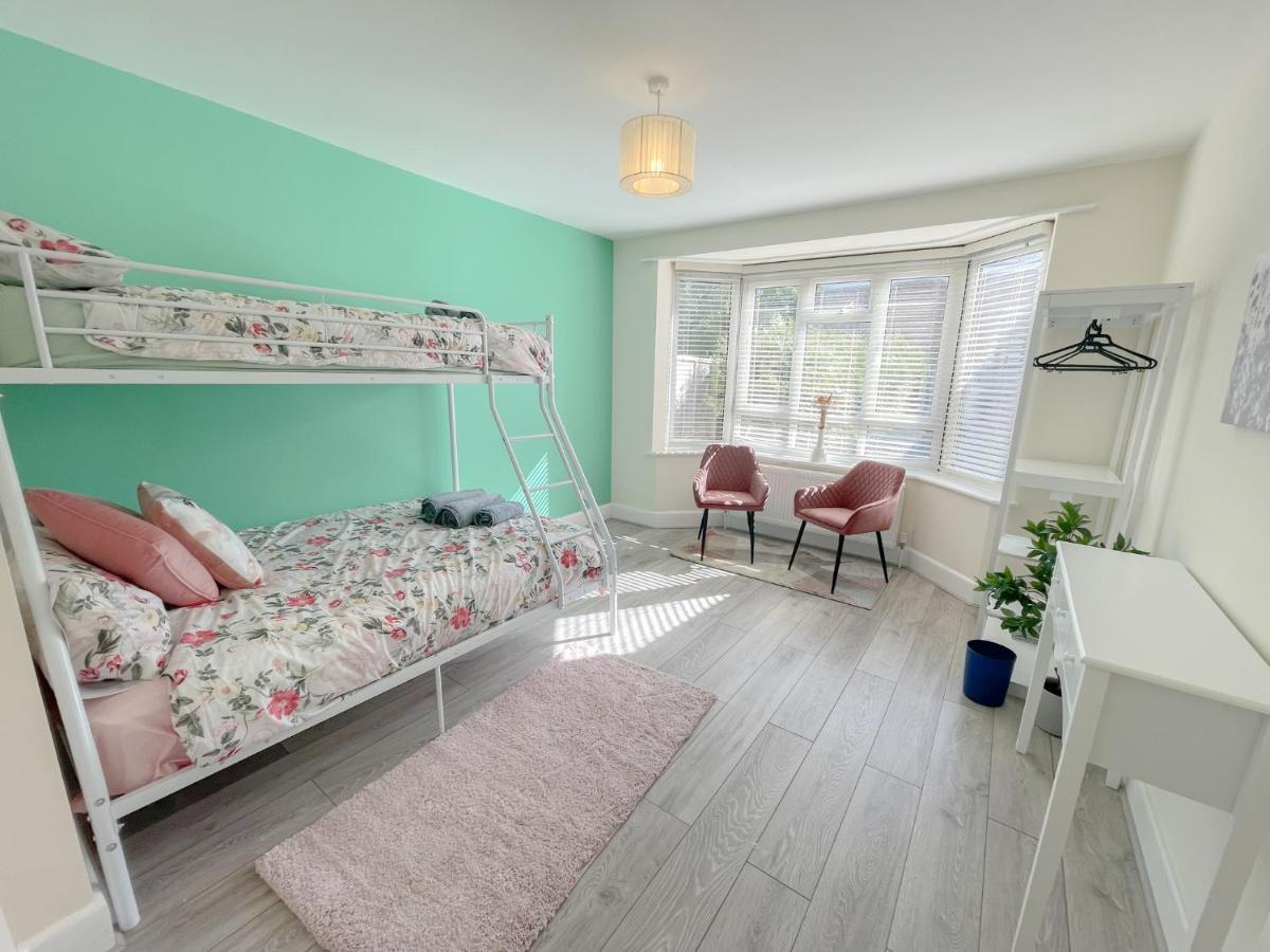 Large 3 Bedroom & 2 Bath - Ground Floor With Parking Bournemouth Exterior foto